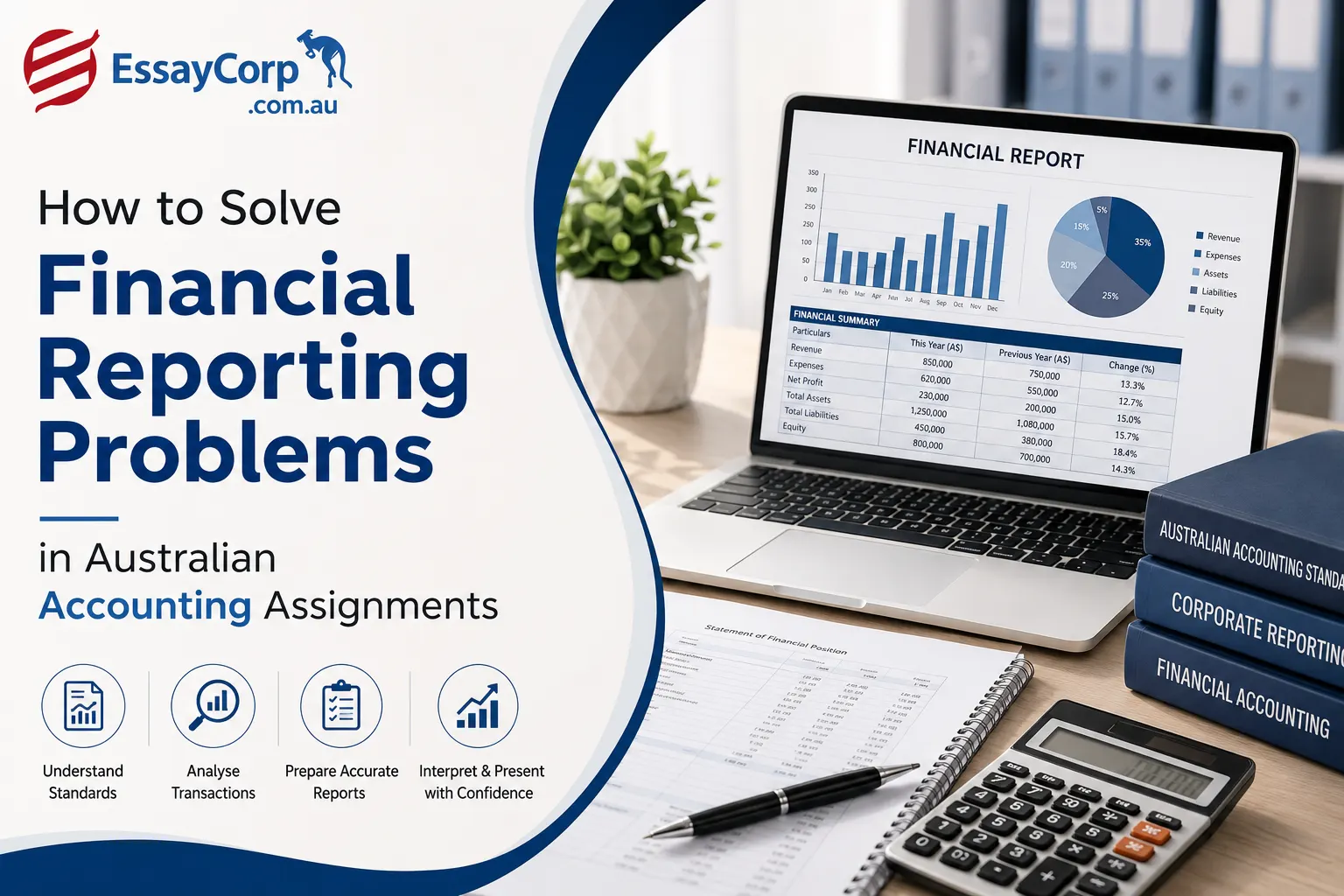How to Solve Financial Reporting Problems in Australian Accounting Assignments